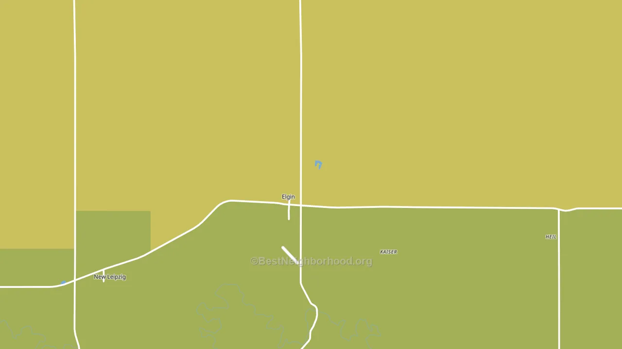 Elgin, ND block-group voter-turnout map
