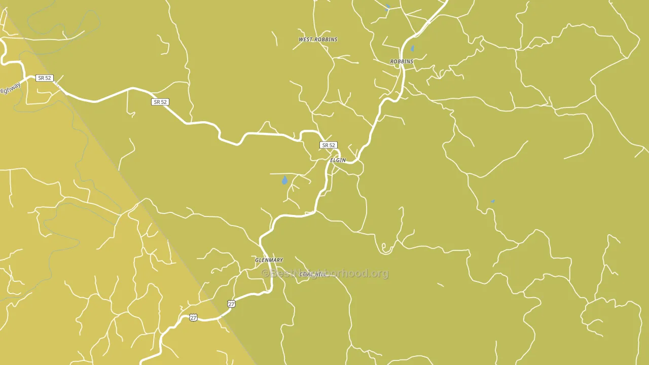 Elgin, TN block-group voter-turnout map