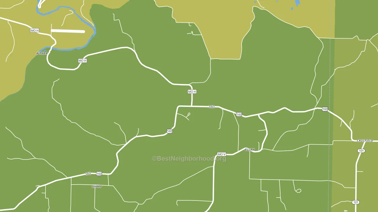 Elijah, MO block-group voter-turnout map