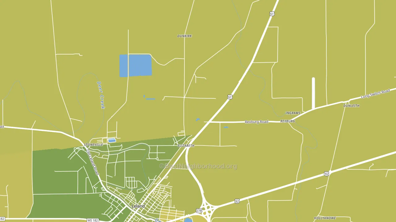 Elizabeth, MS block-group voter-turnout map