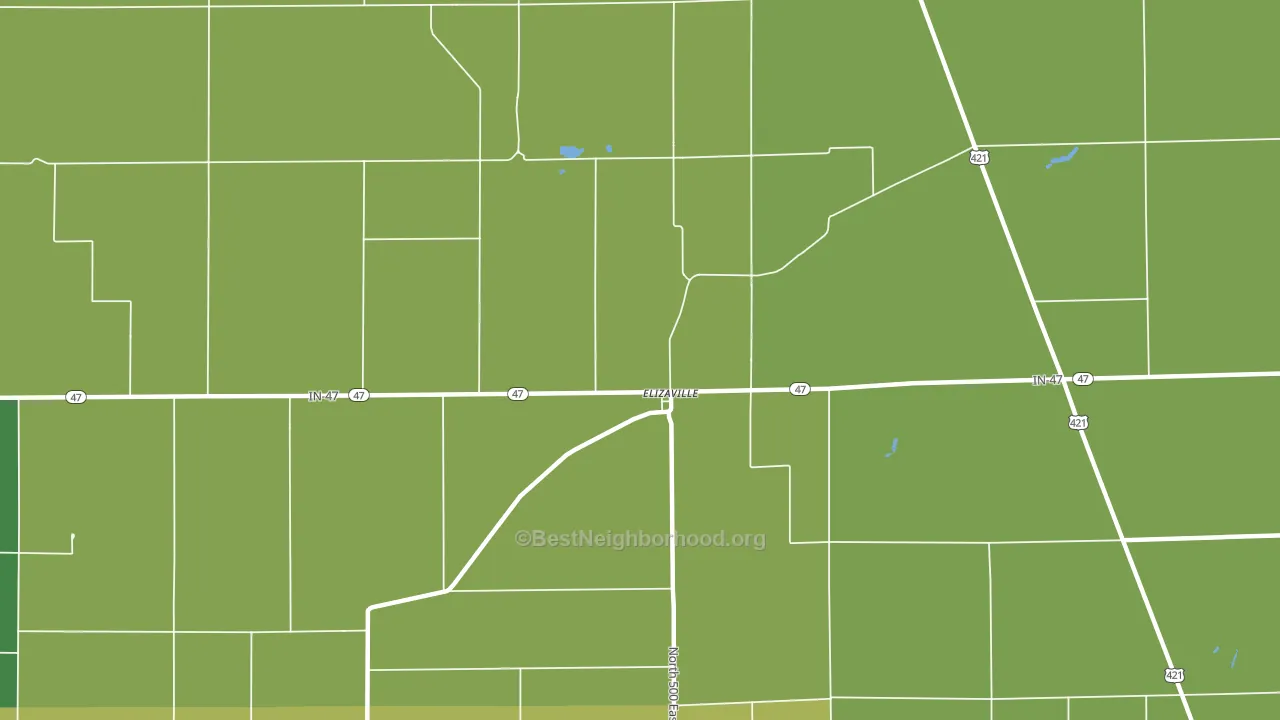 Elizaville, IN block-group voter-turnout map