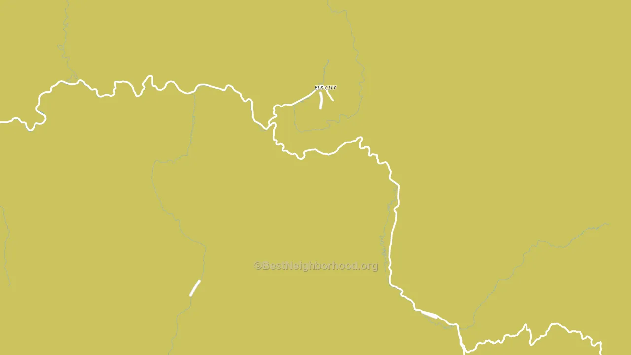 Elk City, ID block-group voter-turnout map