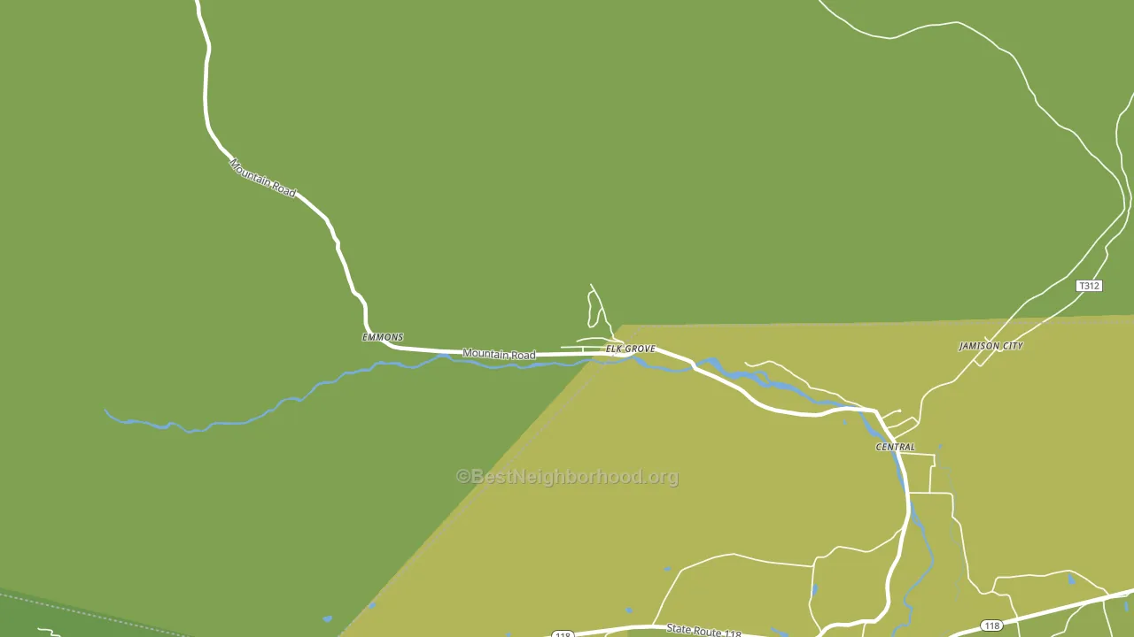 Elk Grove, PA block-group voter-turnout map