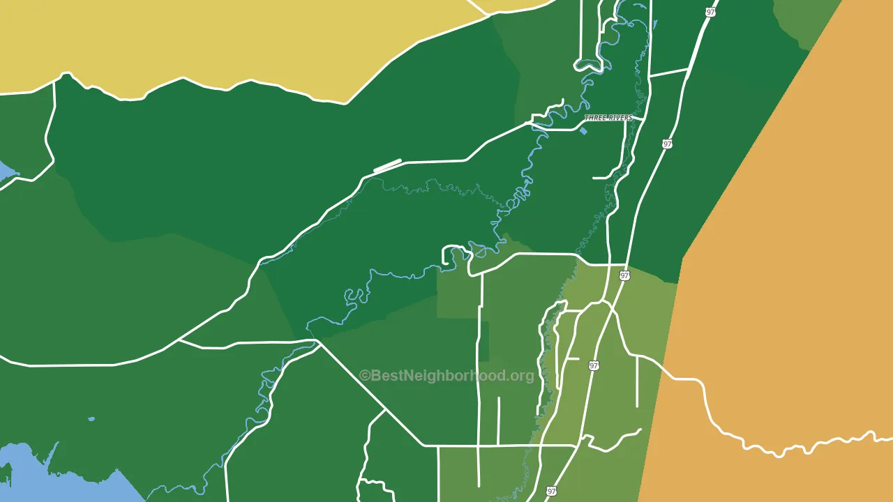 Elk Lake, OR block-group voter-turnout map
