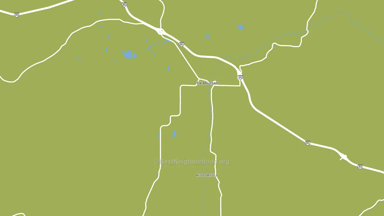 Elk Mountain, WY block-group voter-turnout map