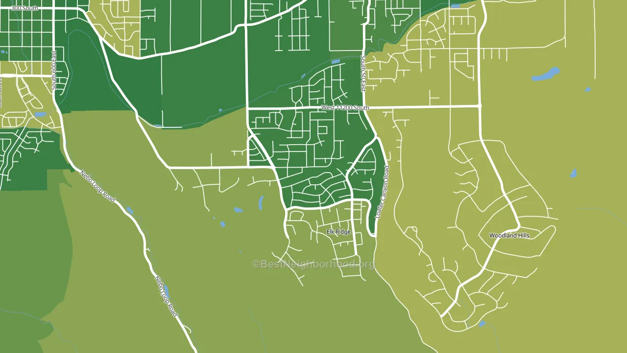 Elk Ridge, UT block-group voter-turnout map