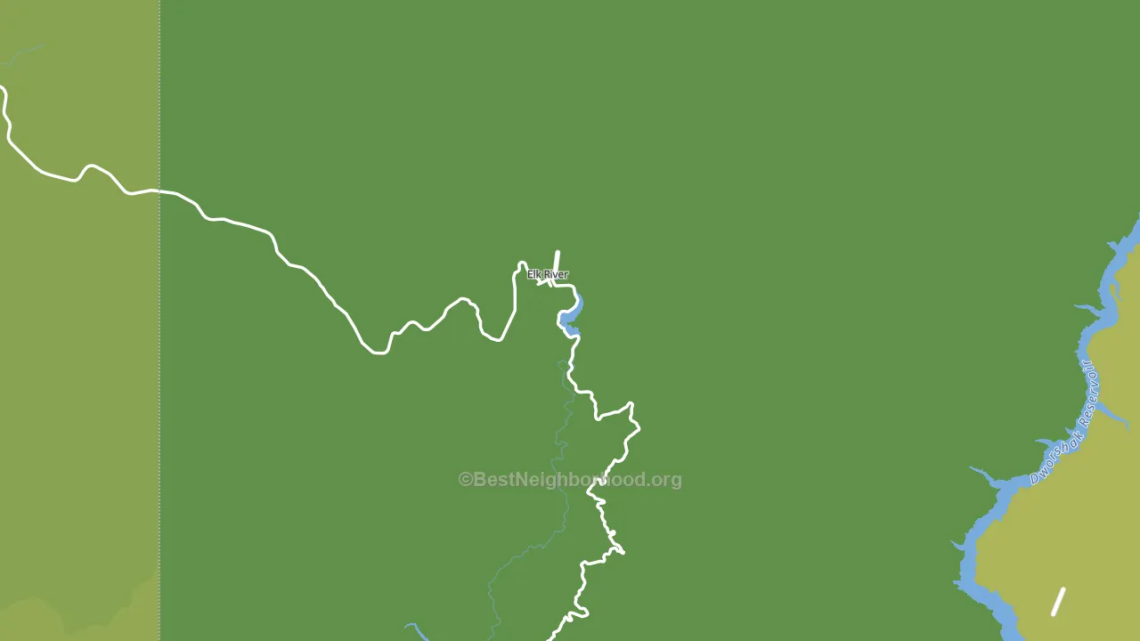 Elk River, ID block-group voter-turnout map