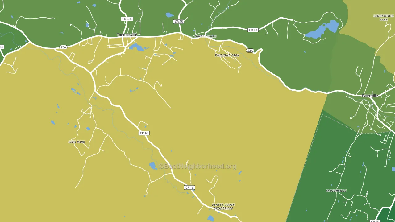 Elka Park, NY block-group voter-turnout map