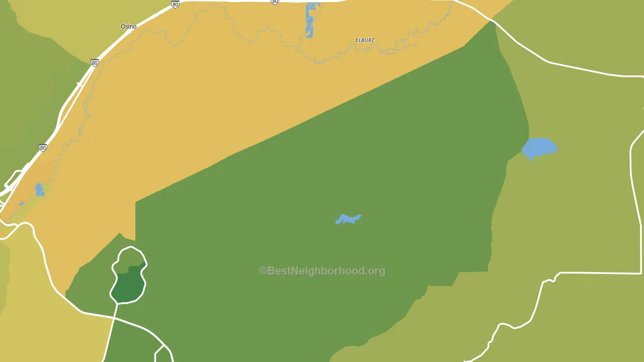 Elko County, NV block-group voter-turnout map