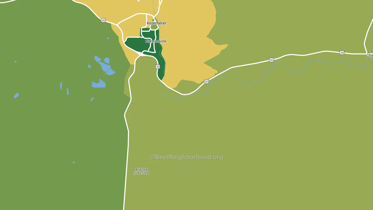 Elkol, WY block-group voter-turnout map