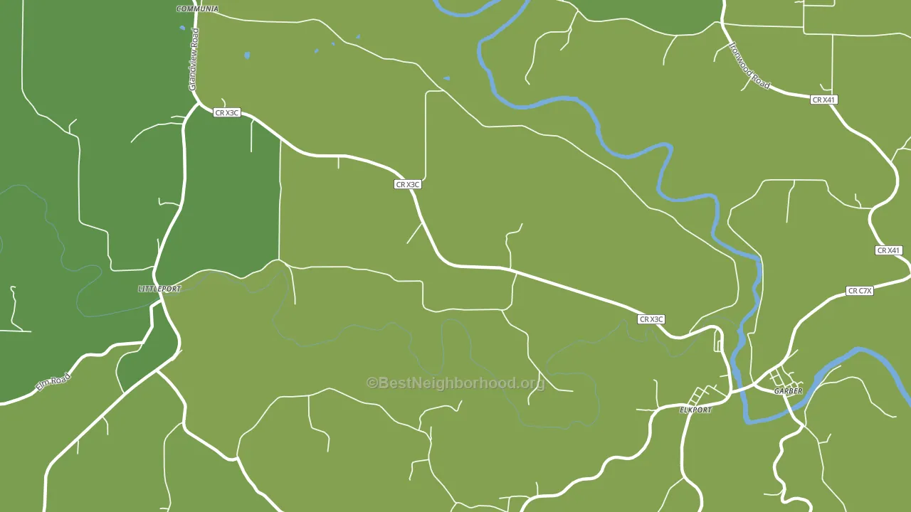 Elkport, IA block-group voter-turnout map