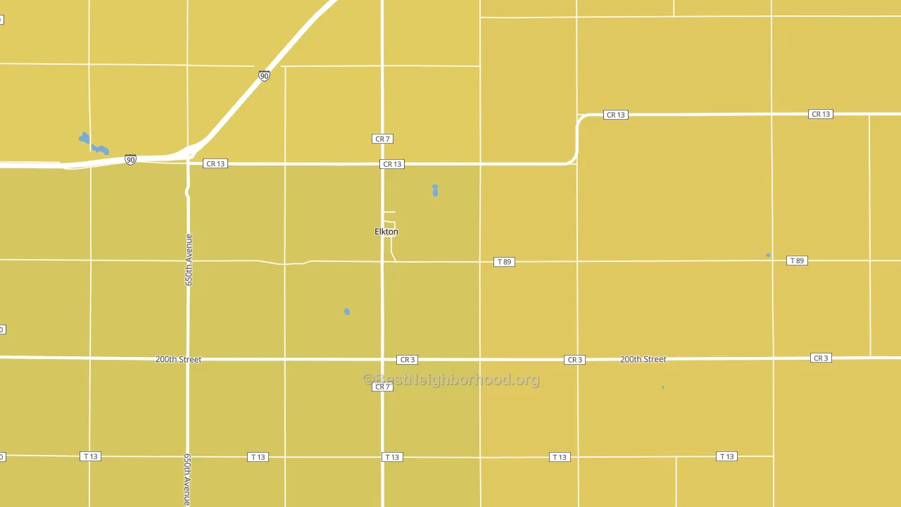 Elkton, MN block-group voter-turnout map