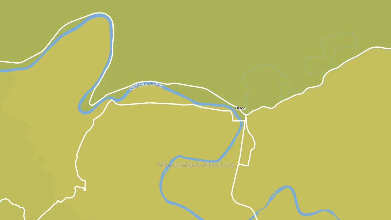 Elkton, OR block-group voter-turnout map