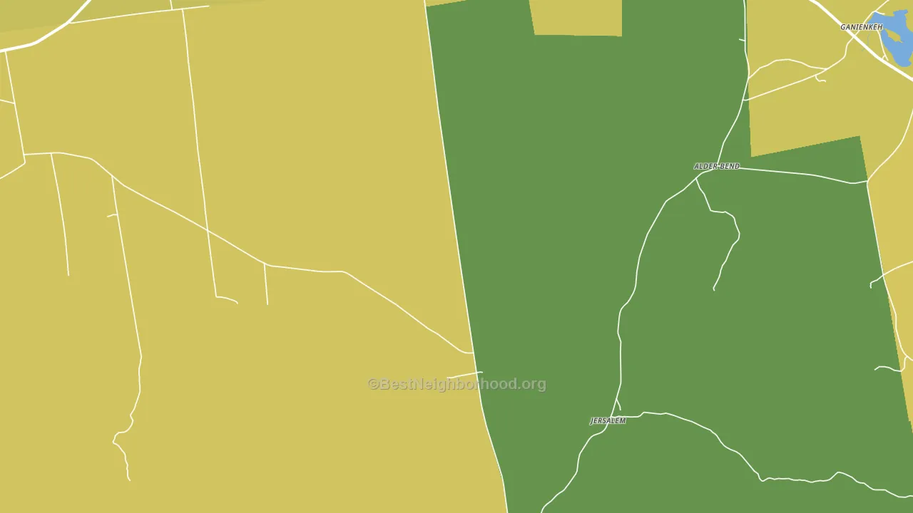 Ellenburg Depot, NY block-group voter-turnout map