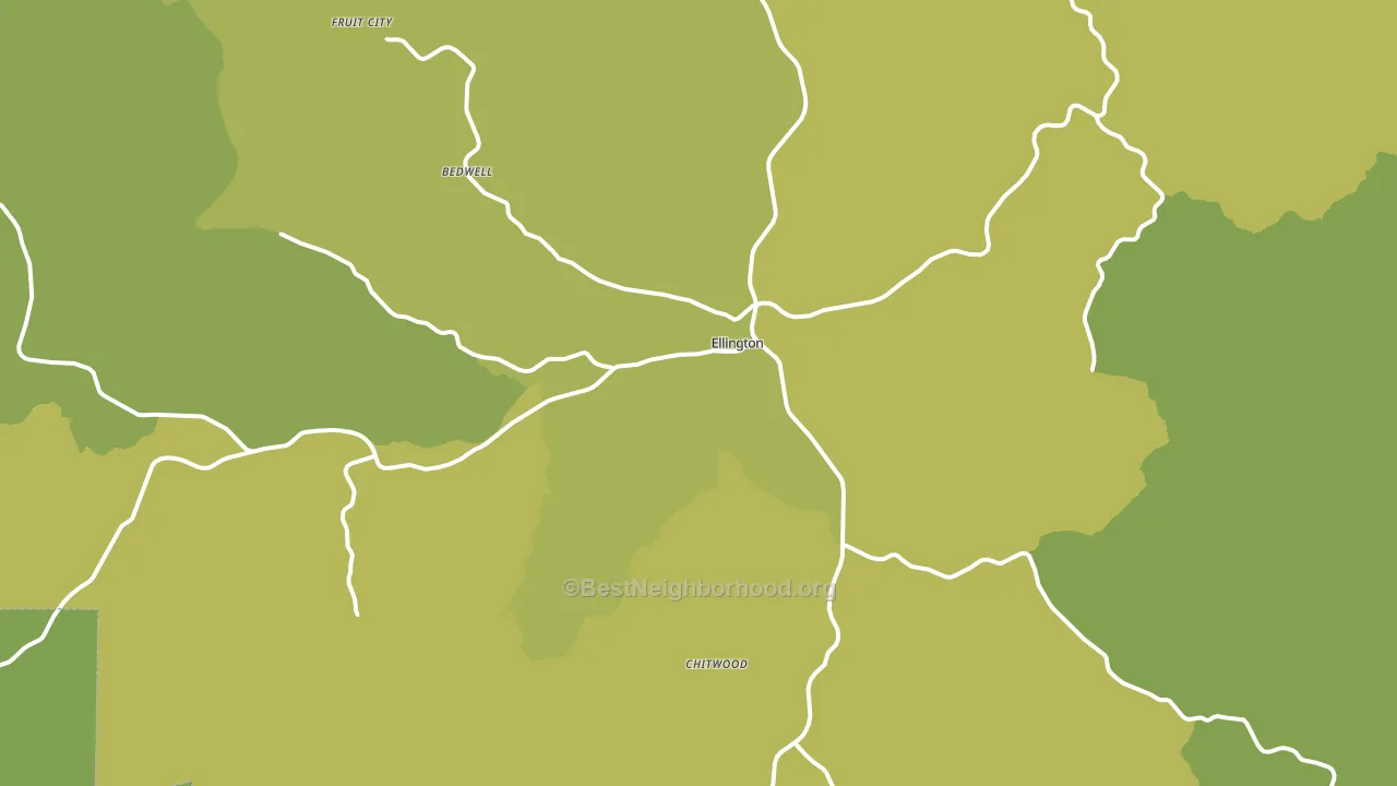 Ellington, MO block-group voter-turnout map