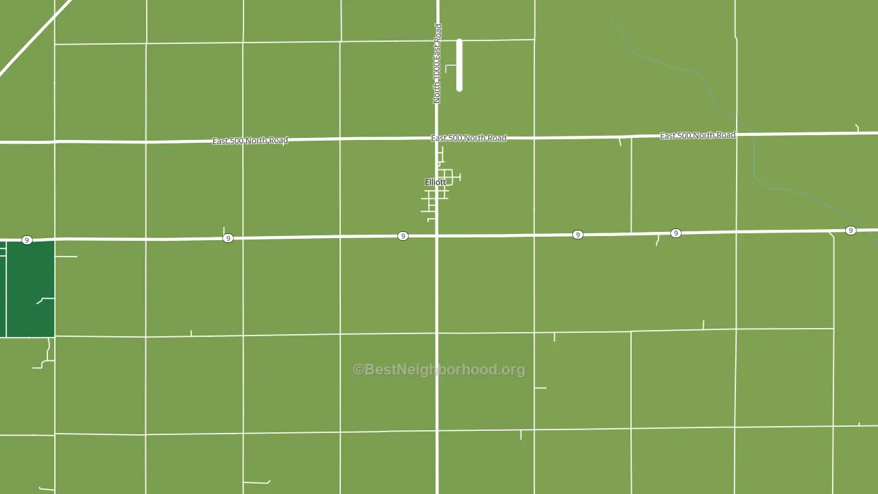 Elliott, IL block-group voter-turnout map