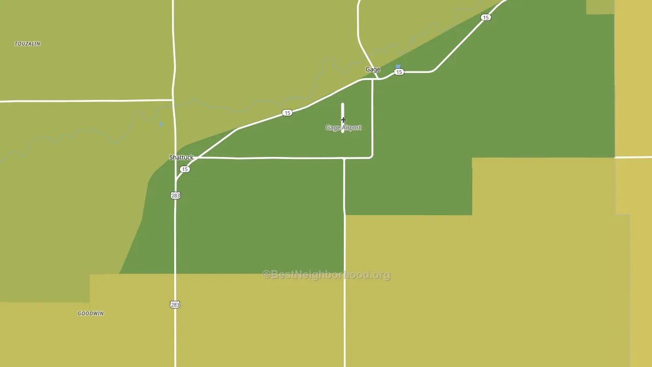 Ellis County, OK block-group voter-turnout map