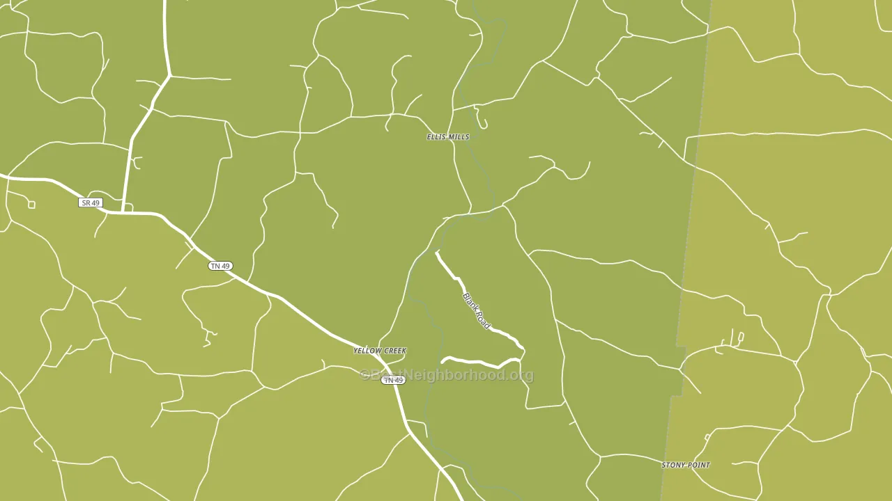 Ellis Mills, TN block-group voter-turnout map