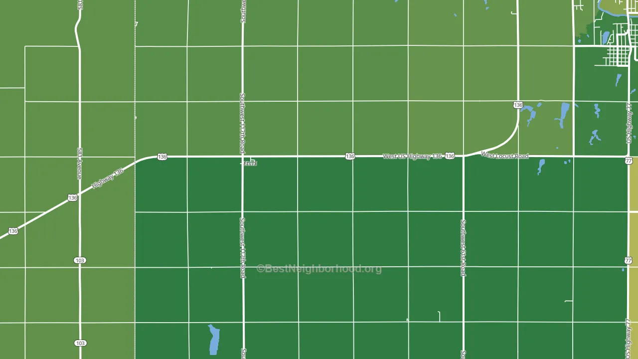 Ellis, NE block-group voter-turnout map