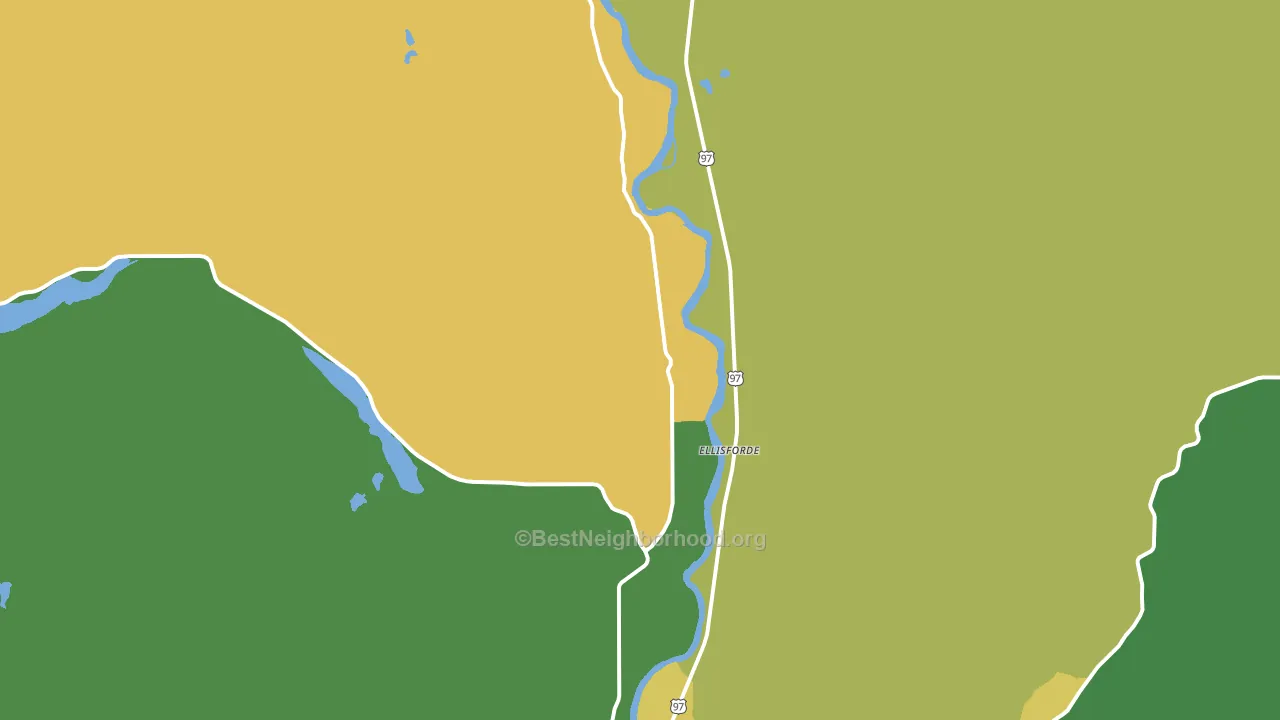 Ellisforde, WA block-group voter-turnout map