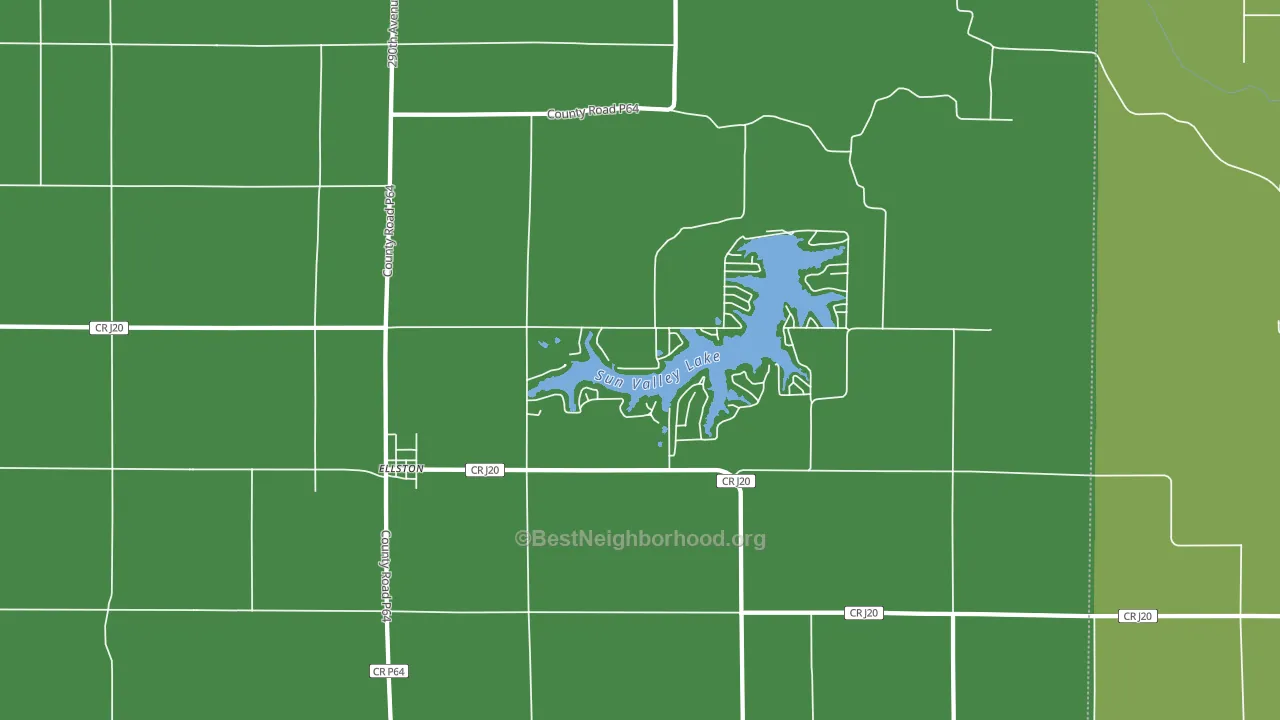Ellston, IA block-group voter-turnout map