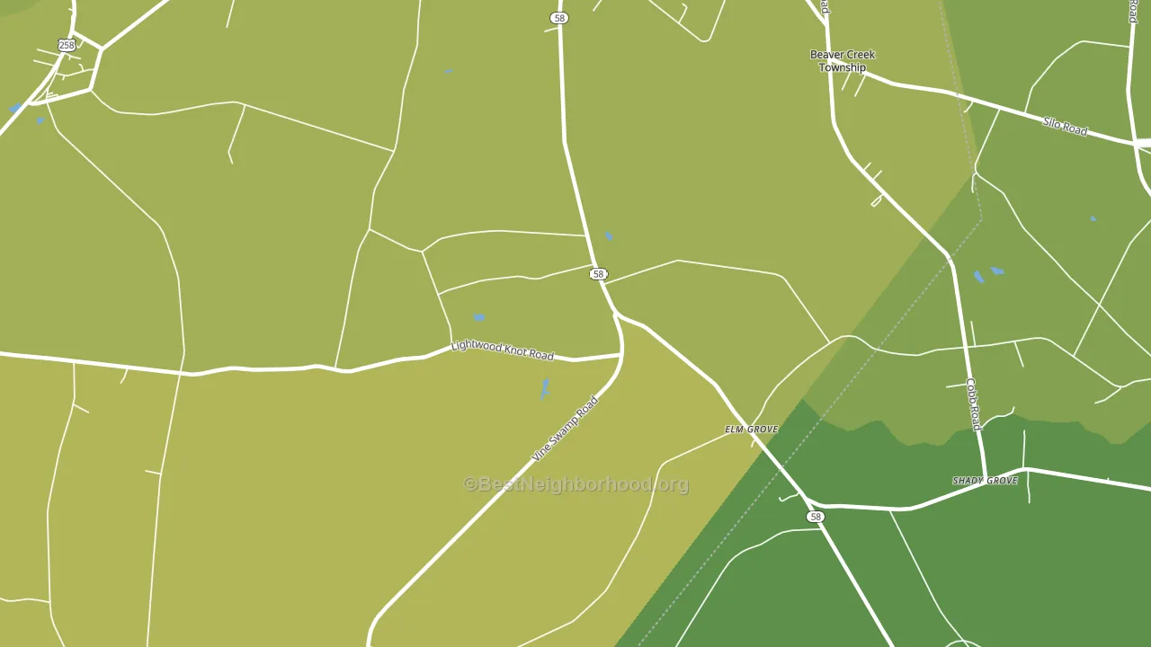 Elm Grove, NC block-group voter-turnout map