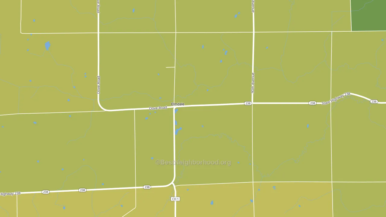 Elmdale, MN block-group voter-turnout map