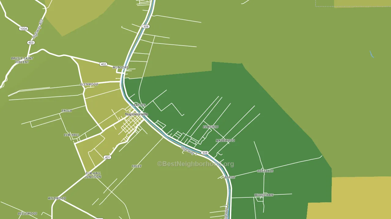 Elmfield, LA block-group voter-turnout map