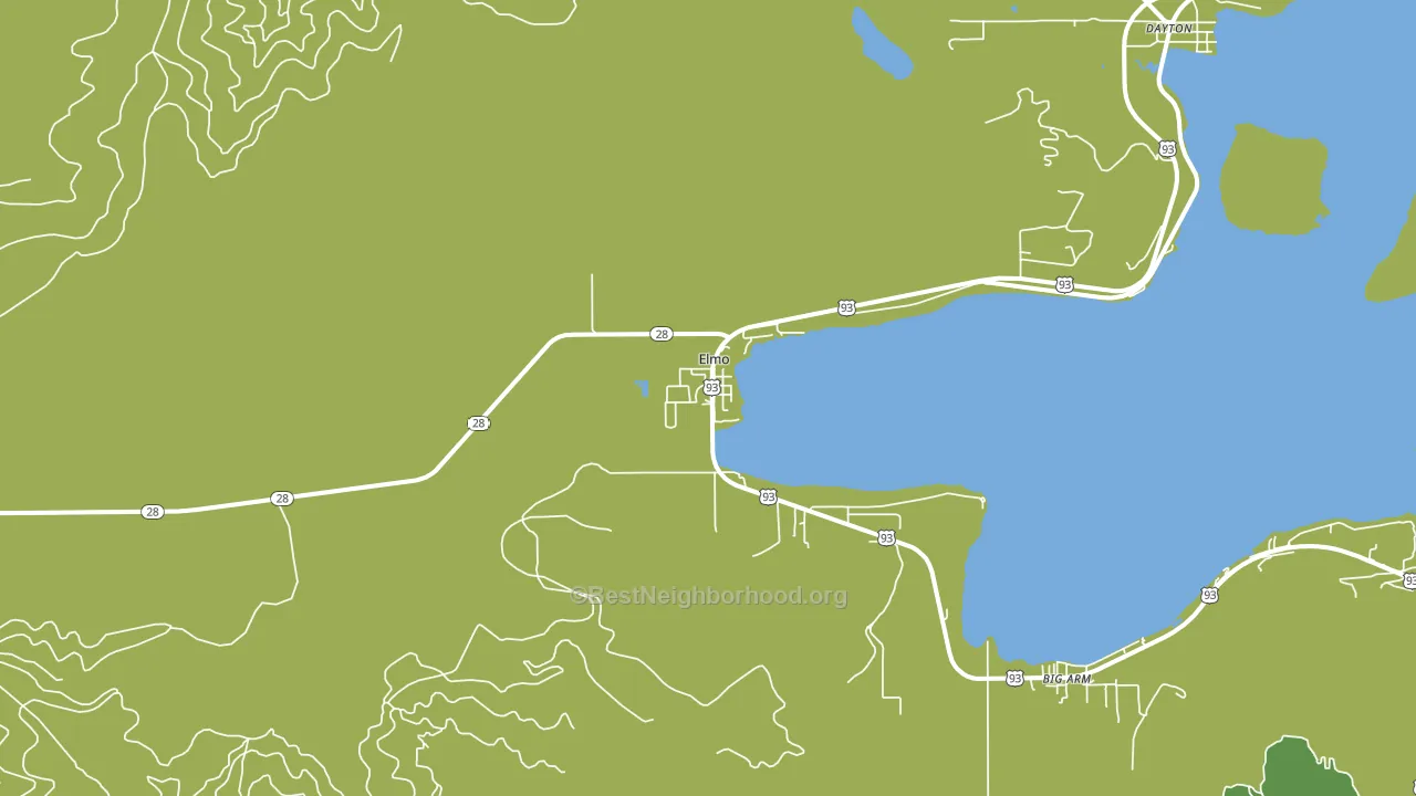 Elmo, MT block-group voter-turnout map