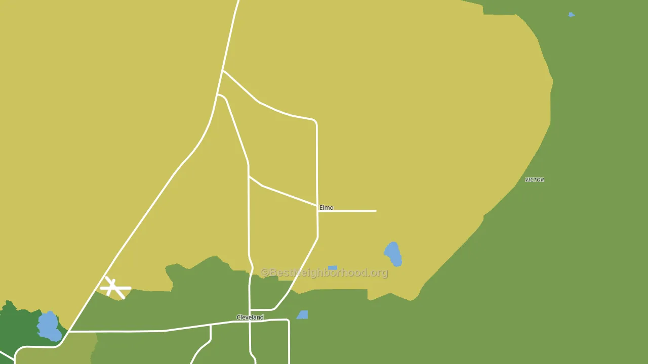 Elmo, UT block-group voter-turnout map