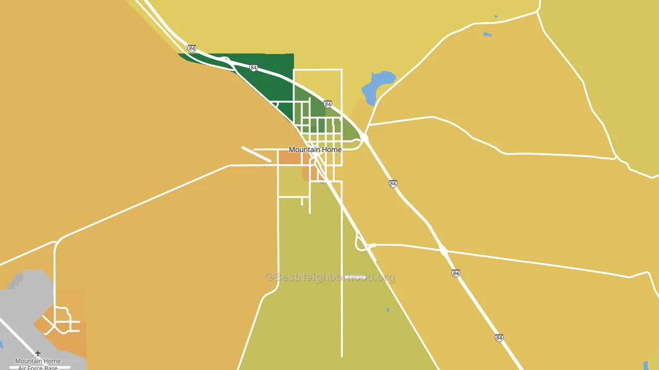 Elmore County, ID block-group voter-turnout map