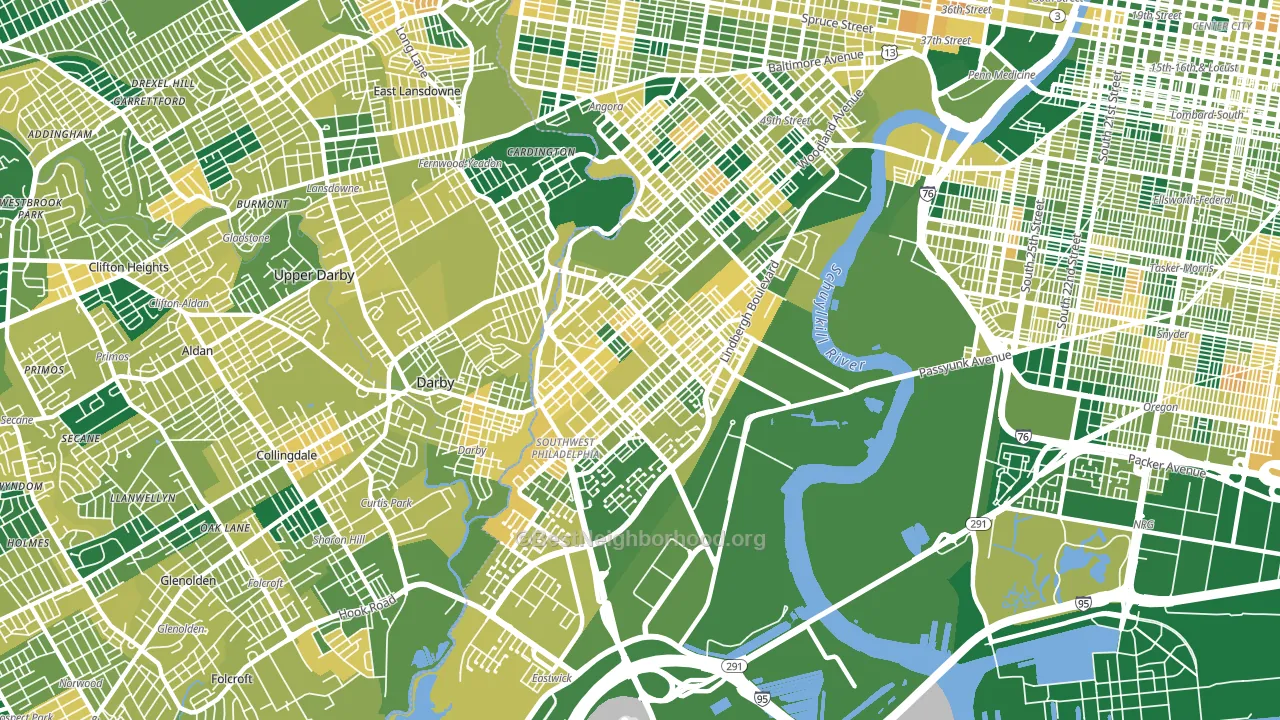 Elmwood, Philadelphia, PA block-group voter-turnout map