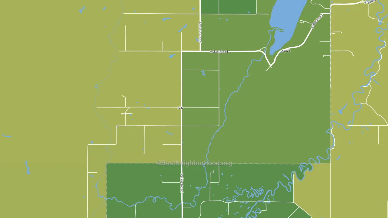 Elo, MI block-group voter-turnout map