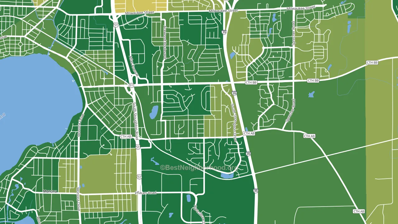 Elvehjem, Madison, WI block-group voter-turnout map
