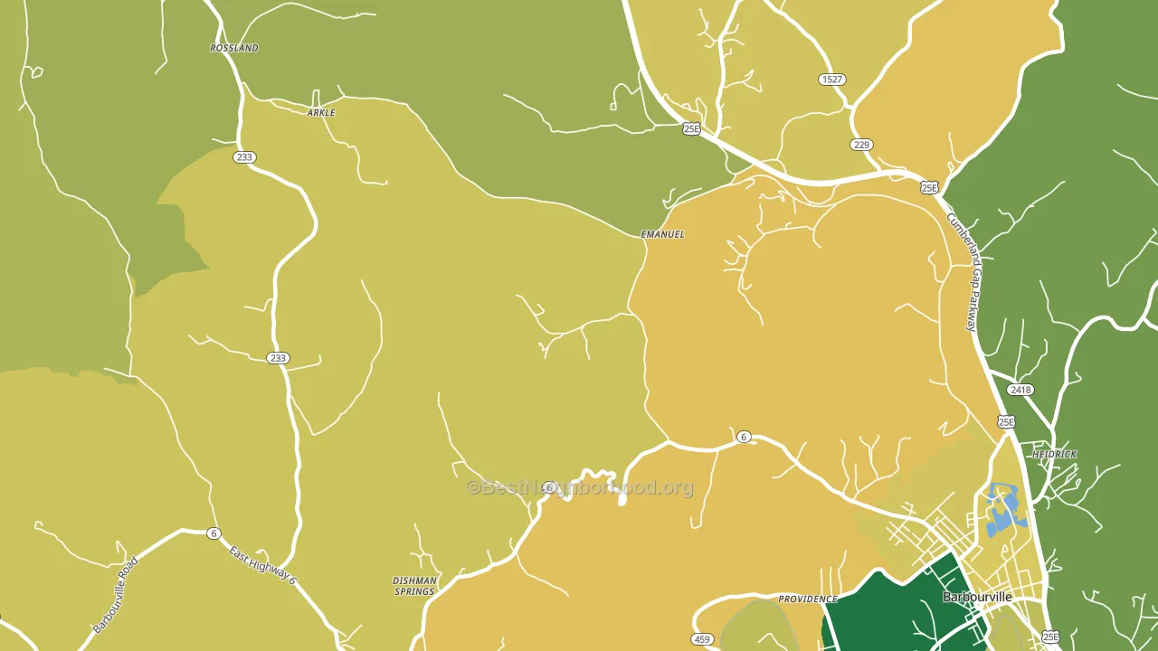 Emanuel, KY block-group voter-turnout map