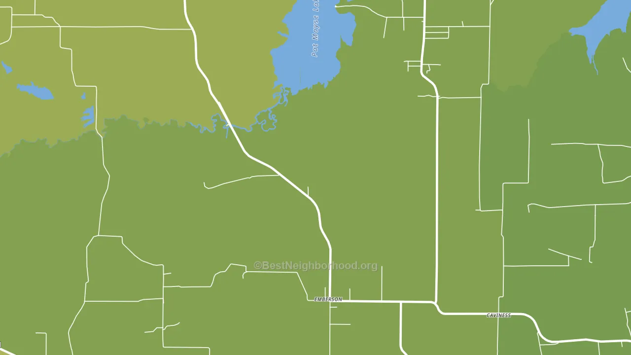 Emberson, TX block-group voter-turnout map