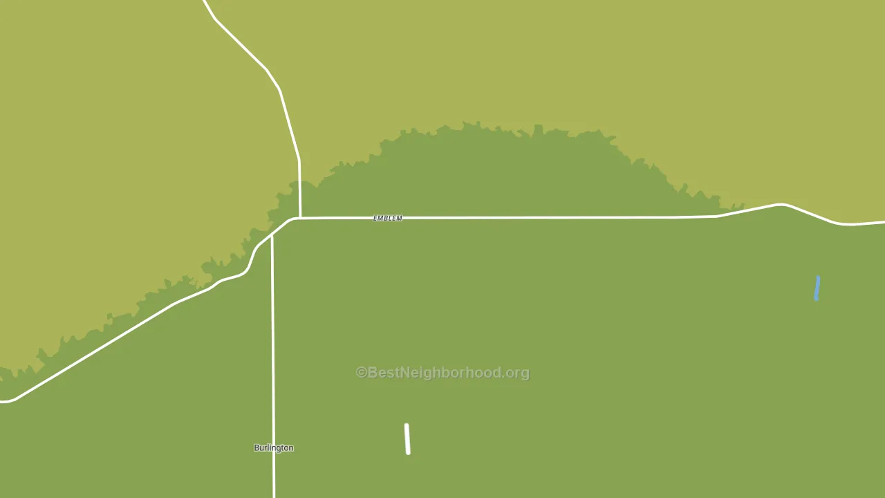 Emblem, WY block-group voter-turnout map