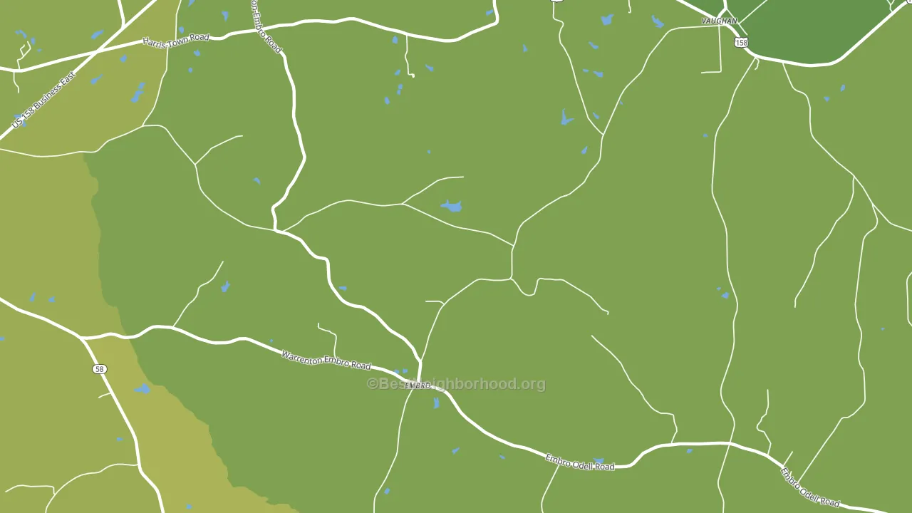 Embro, NC block-group voter-turnout map