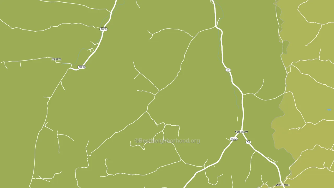 Emerson, KY block-group voter-turnout map