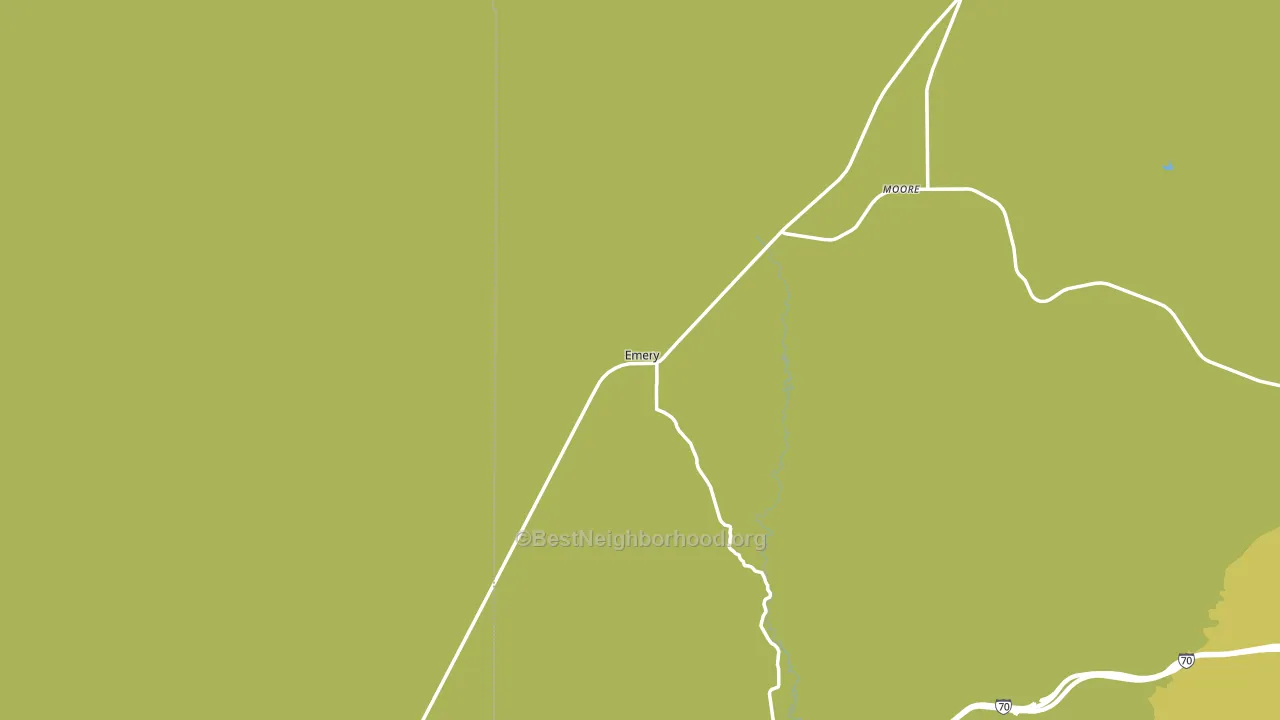 Emery, UT block-group voter-turnout map