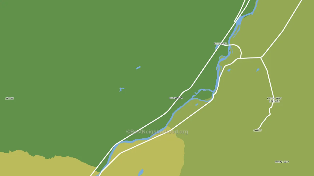 Emigrant, MT block-group voter-turnout map