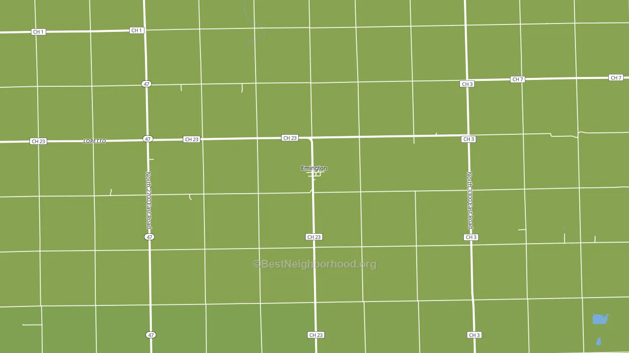 Emington, IL block-group voter-turnout map