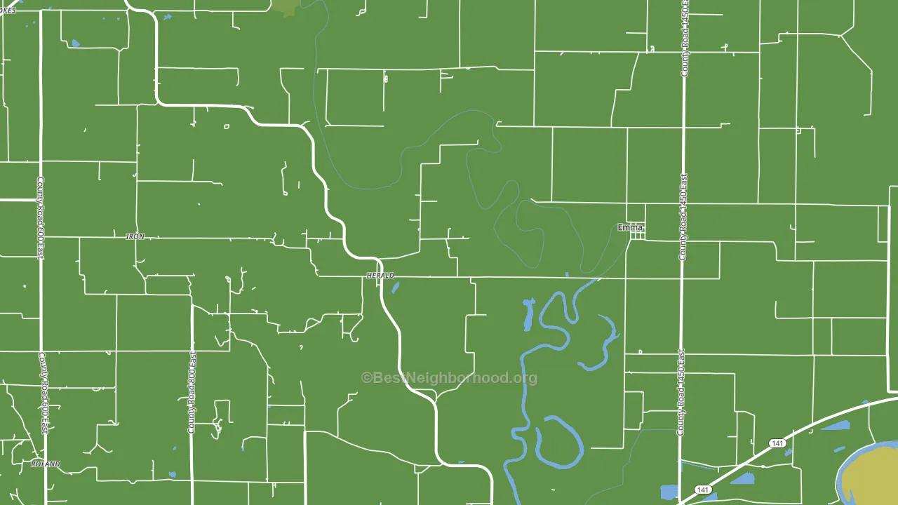 Emma, IL block-group voter-turnout map