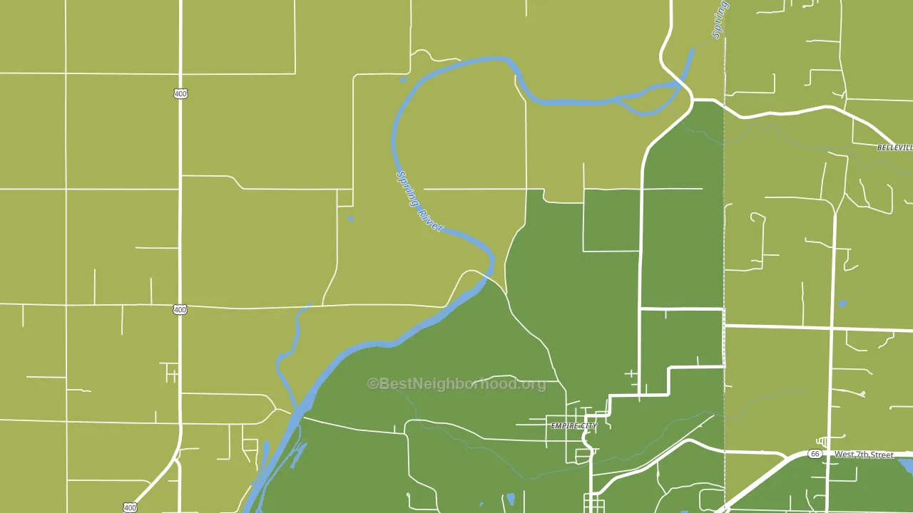 Empire City, KS block-group voter-turnout map