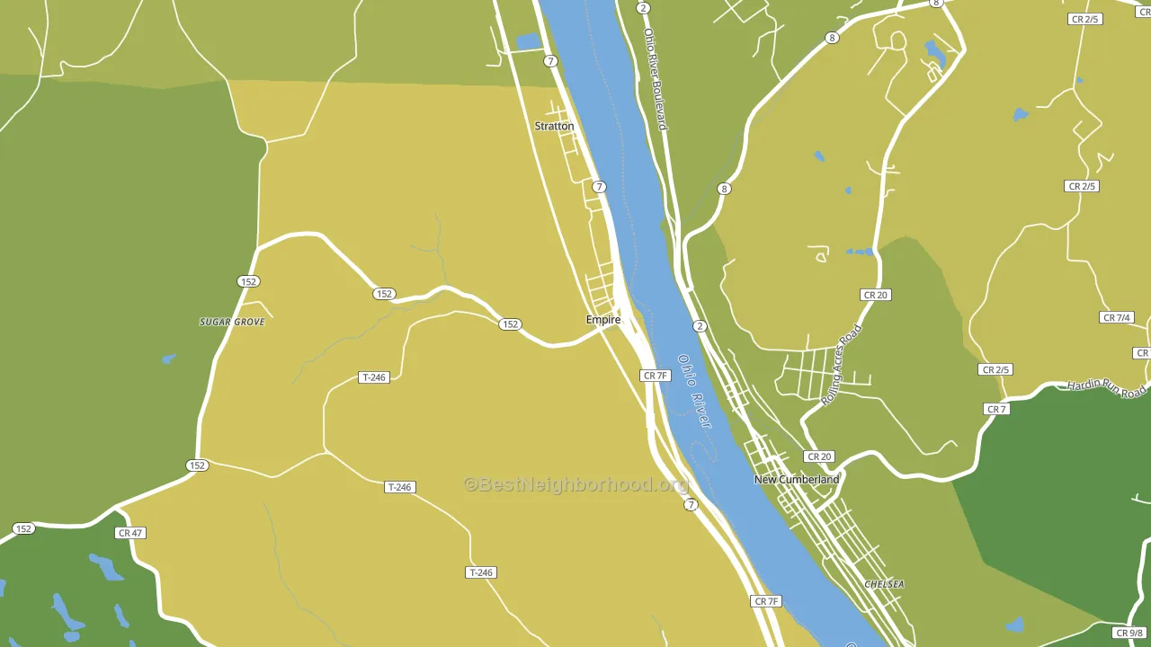 Empire, OH block-group voter-turnout map
