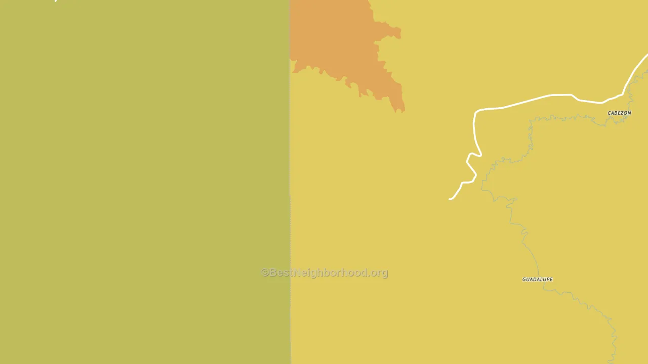 Encinal, NM block-group voter-turnout map