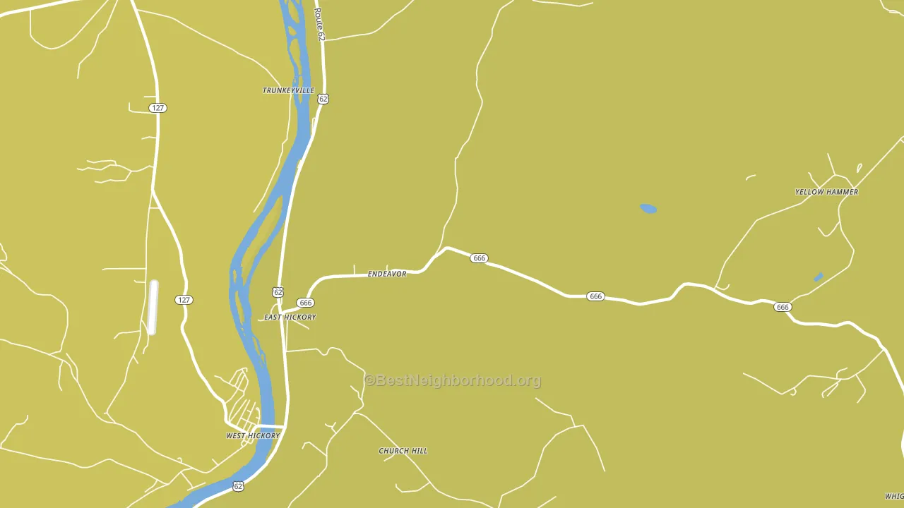 Endeavor, PA block-group voter-turnout map