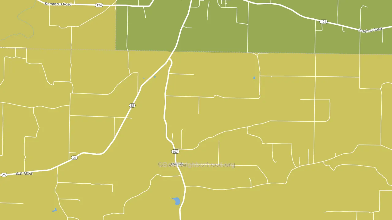 Enders, AR block-group voter-turnout map