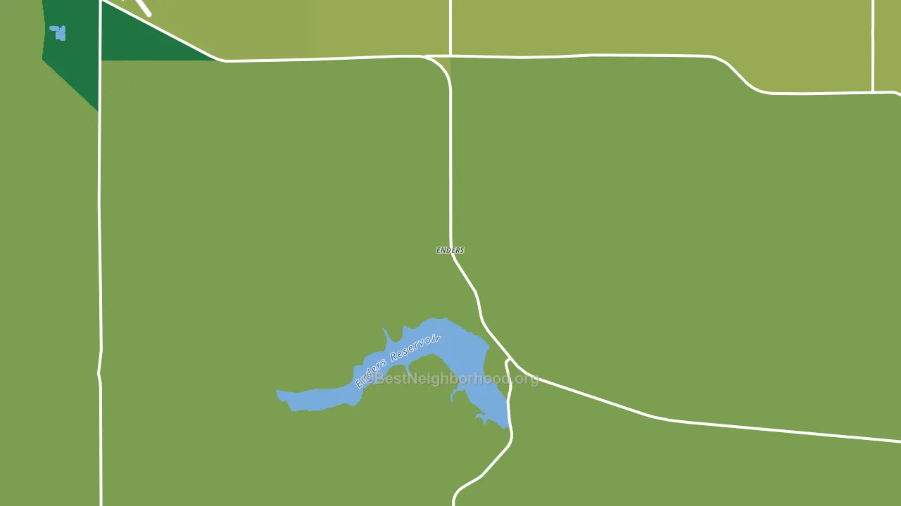 Enders, NE block-group voter-turnout map