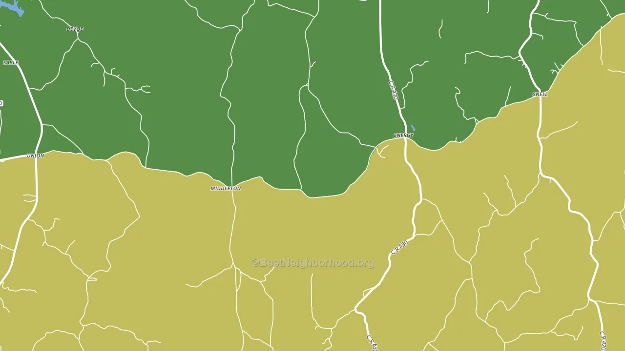 Energy, MS block-group voter-turnout map